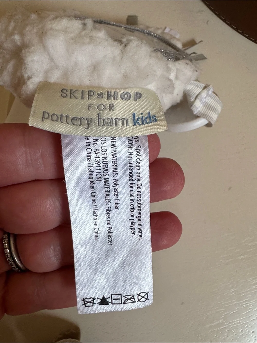 Pottery Barn Kids Hanging Baby Sensory Toys in Gray and Pink